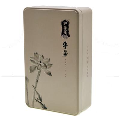 China Recyclable Food Grade Metal Food Tin Can Cookie Candy Sugar Rectangular Tin Box for sale