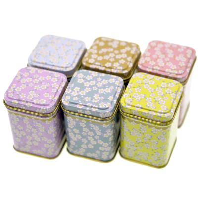 China Lovely Recyclable Square Wholesale Tin Box Promotion Tin Food Container Food Grade Tin Plain OEM for sale