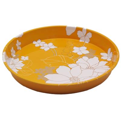 China Factory Directly Good Quality Large Round Metal Tray Tin Tray For Food Economy LD for sale