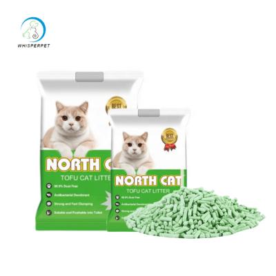 China 2020 new best price safety sustainable greentea tofu cat litter natural pet supplies for sale