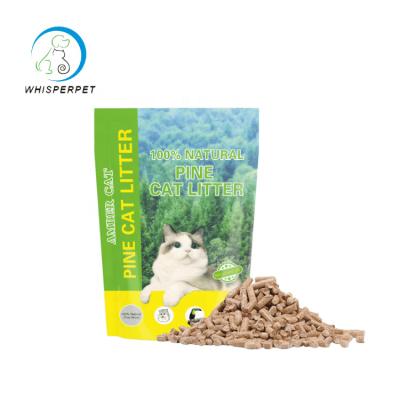 China Viable Flushable Sawdust Pet Pellet Flushable Pine Wood Scoopable Ultra Premium Cat Litter Pooling Cat Litter for sale