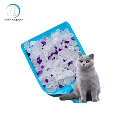 China Viable Wholesale Silica Gel Cat Litter Silica Sand Deodorizer Premium Silicone Cat Litter for sale