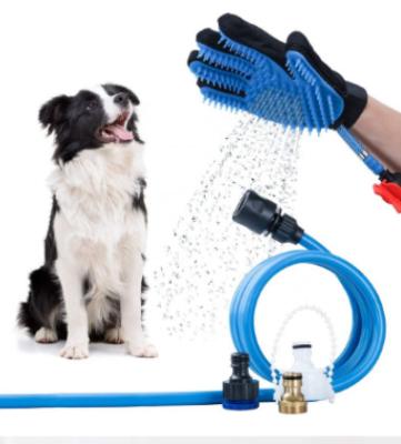 China Viable Dog Cat Massage Shower Sprayer Hair Remover Brush Glove for sale