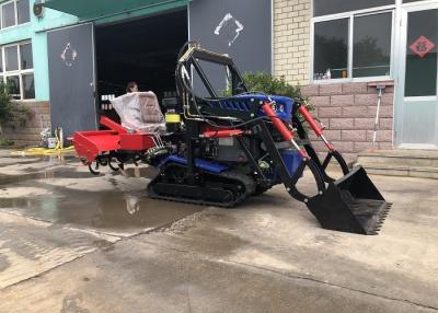 China Landwirtschaftlicher 35 PS Trockenland Crawler Traktor Mini mit Drehkultivator zu verkaufen