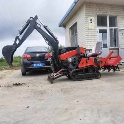 China Fabrik Großhandel Kleintraktor mit Bulldozer Landwirtschaft Dieselmotor 35 PS Mini Crawler Traktor zu verkaufen