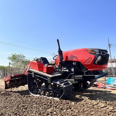 Cina 50 HP 60 HP Rice Paddy Field Light Crawler Tractor Agricoltura attrezzature in vendita