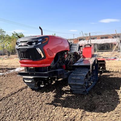 China 50 HP Agricultural Crawler Tractor Remote Control Orchard Estufas Micro Tiller à venda