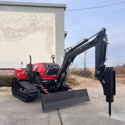 China Crawler Tracked Compact Tractor 50HP Rotary Mini Bulldozer Cultivator for sale