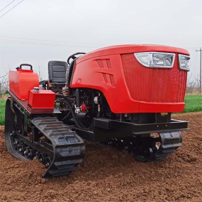 China Kleiner 80 PS-Crawler-Traktor Landwirtschaftsgeräte vollautomatischer Compact-Traktor zu verkaufen