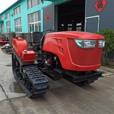 China 80 pk Volledig automatische draaibare Mini Cultivator Draaibare Mini Crawler Tractor Te koop