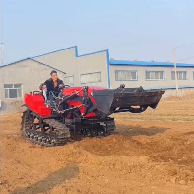 China 80 Pferdestärken Kleiner Crawler-Traktor Landwirtschaftliche Ausrüstung mit Ladegerät zu verkaufen