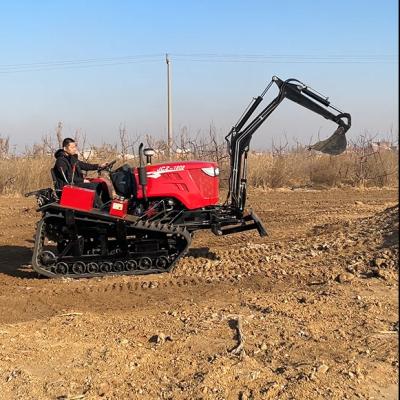 China Neuer 80 PS Crawler-Kultiver, der Unkraut abschlägt und Bulldozern, Mini-Track-Traktor für Dreh- und Bodenbearbeitung zu verkaufen