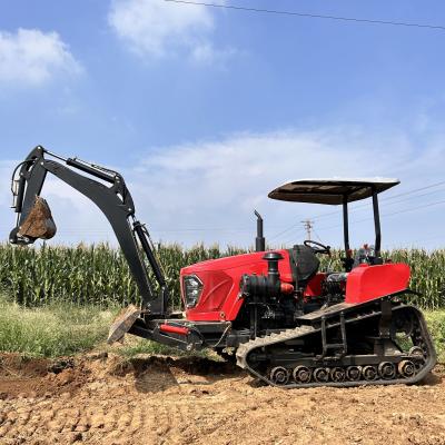 China Landbouw 80 pk kruiper tractor lader diverse landbouwgereedschappen Te koop