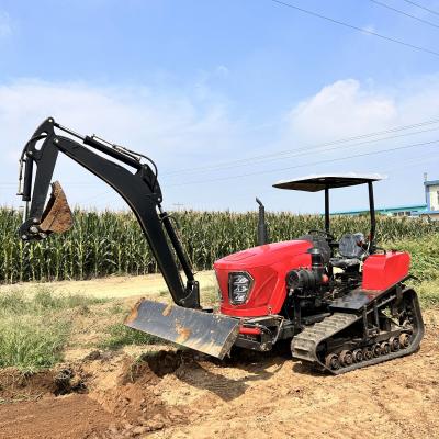 중국 80HP 농업 기계 장비 농장 재배기 회전 틸러 농업 미니 크롤러 트랙터 판매용