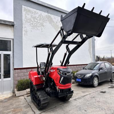 China 50hp pequeño cultivador rotativo Mini Crawler cortador de césped para huerto cultivador de tala rotativo en venta