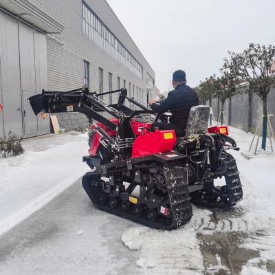 China OEM ODM Farm Crawler Tractor / Mini Tractor 50 Hp With Front End Bucket for sale