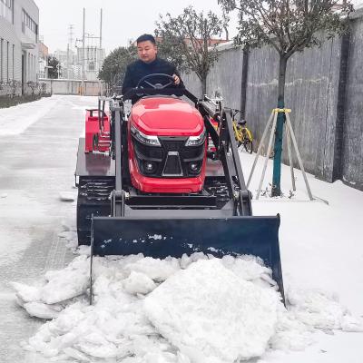 Chine Mini tracteur multifonctionnel de 50 chevaux, petit tracteur à chenilles avec chargeur avant à vendre