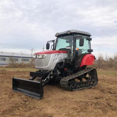 China Tractor de cabina cerrada de 120 CV Equipo agrícola Mini tractor de rastreo con motor diesel en venta