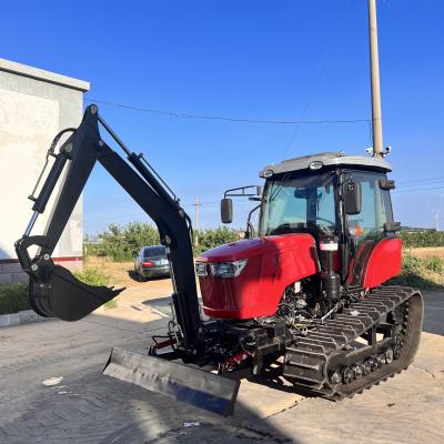 China Equipo agrícola de 120 CV Tractor pequeño de arrastre de jardín multifuncional en venta