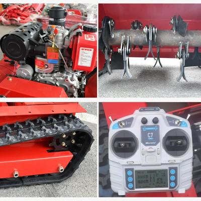 China Cortador de relva de trator de jardim 12HP controle remoto cortador de relva autopropulsado à venda