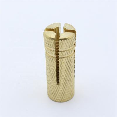 China Good quality steel brass drop in anchor with knurled surface for sale