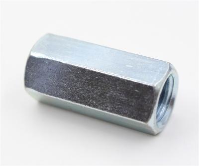 China Carbon Steel Coupling Nut Extension Nut 10mm Rod Coupling Nut for sale