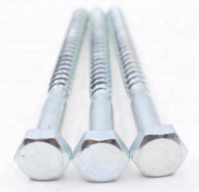 China HEX Din571 Galvanized White Galvanized Lag Coach Screws for sale