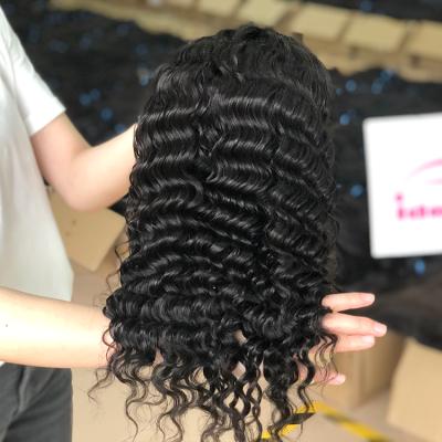 China Cheap deep wave hair extensions wigs mixed hair wigs, blue wig, original u piece wig hair alis hair wig lace front for sale