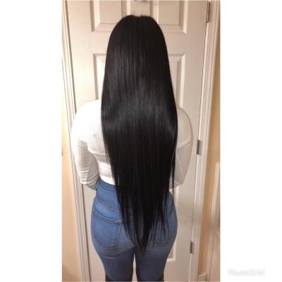 China Wholesale 100% Raw Unprocessed Double Wave Virgin Silky Straight Indian Temple Hair, Indian Remy Hair, Natural Cuticle Aligned Raw Indian Hair for sale