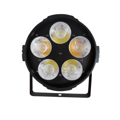 China High quality disco stage lighting control DMX512 warm cool white 5pc*50w cob led par light for sale