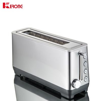 China Full Stainless Steel 4 Slice Multi-functional Bun Toaster Instrument Bread Toaster for sale