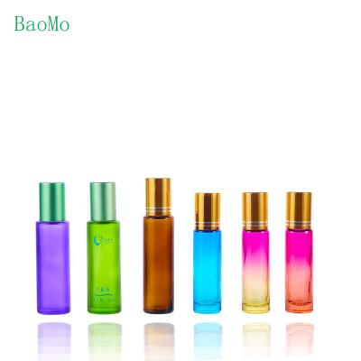 China Wholesale Roll Ball Bottle Personal Care Essential Oil 5ml 10ml Empty Roll On Bottle With Plastic Cap for sale