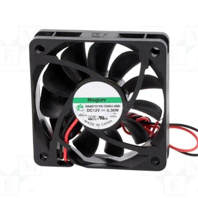 China Factory DC 12V Exhaust Fan 60mm 60x60x15 2pin 6015 Silent Brushless 6015 Fan HA60151V4-1000U-A99 for sale