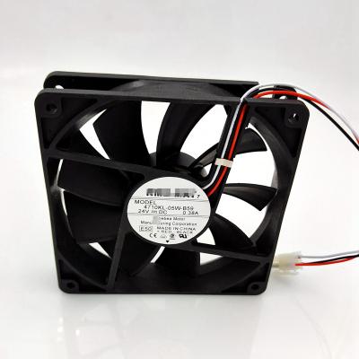 China Building Material Stores 4710KL-05W-B59 24V DC 0.38A 12cm 115CFM 2800RPM Cabinet Axial Flow Three-Wire Fan 120X120X25mm for sale