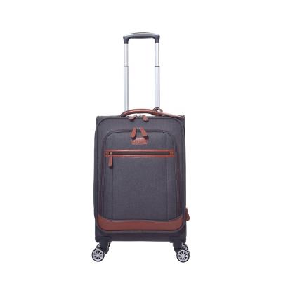 China Luxury Type Luxury Soft Luggage Suitcase Trolley Luggage Set Carry On Luggage With Travel Tote Bag for sale