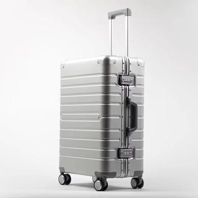 China ABS Trolley Suitcases Maletas de viaje Aluminum Unbreakable Carrying Bag Hand Luggage Sets for sale