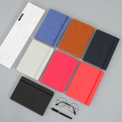 China Easy writing moleskin waterproof 500 sheets white wholesale printed rubber band made in china custom planner notebook with logo printing for sale