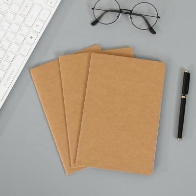 China A4 B5 A5 A6 Easy Enrollment Student Lined Retro Kraft Paper Sublimation Blank Eco-Friendly Line Rough Simple Eco-Friendly Stationary Notebook for sale