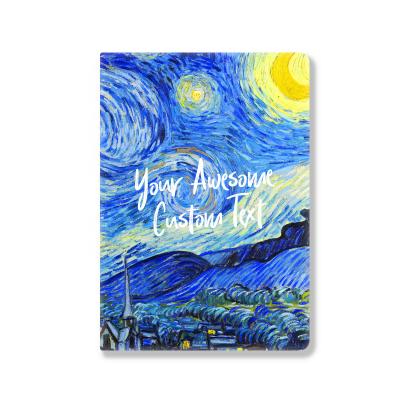 China OEM 2021 Easy Enrolling Agenda Custom Hard Planner Van Gogh Organizer Notebook Agenda Goal Book Cover Weekly Monthly Daily for sale