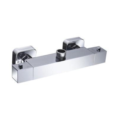 China Without Slide Bar Economical Brass Thermostatic Square Shower Bathroom Fittings for sale