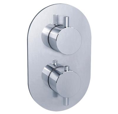 China Without Sliding Bar Cheap Concealed Finish Control Chromed Thermostatic Shower Valve Wall Mounted for sale