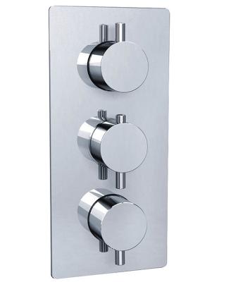 China Without Slide Bar Cheap Concealed Thermostatic Chromed Finish Control Shower Valve Wall Mounted Faucet for sale