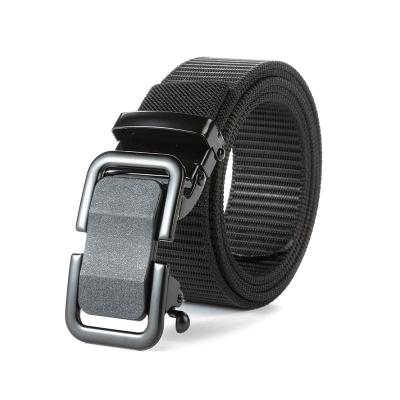 China Fashional 3.5cm width thickened for braidMen nylon belt with slide automatic buckle tactical belt for sale