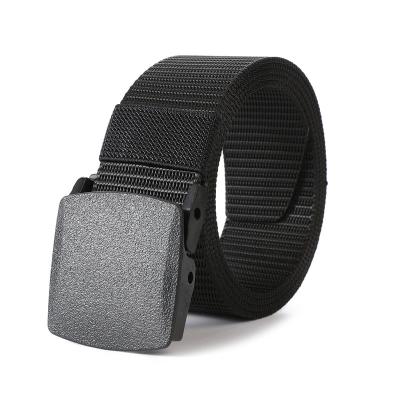 China Fashion.Casual Belts Men's Belts Fabric Tactical Outdoor Leisure Woven Nylon Canvas Belt Koufa for sale