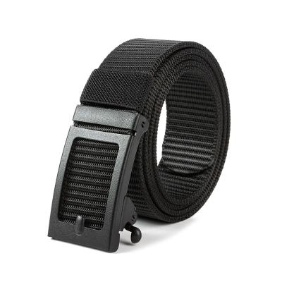 China 3.5*125cm Men's Nylon Cloth Waist Belt Metal Buckle Outdoor Tactical Belt Hunting Increasing Sports Waist Straps for sale