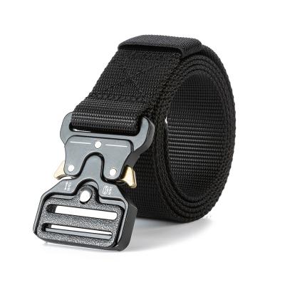 China Fashion.Casual Men's Tactical Belts Quick Release Buckle Men Nylon Webbing Outdoor Belt Koufa for sale