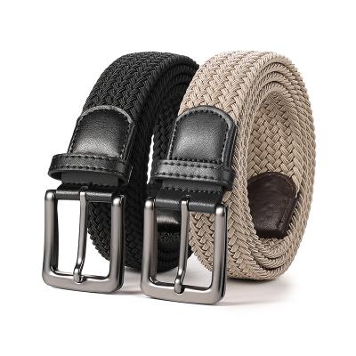 China Fashion.Casual.Business High Quality Men's Golf Belt Canvas Braided Elastic Men's Belts With Buckles Braided Belts for sale