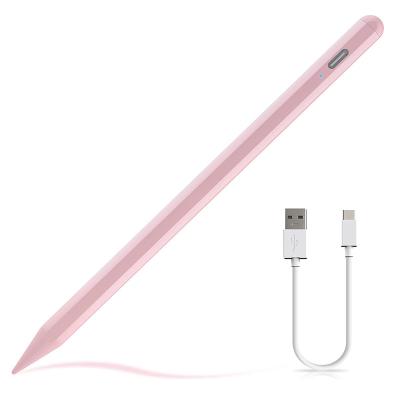 China Tablet Palm Rejection Touch Stylus Pen with Active Aluminum Alloy Stylus Pen for Ipad for sale