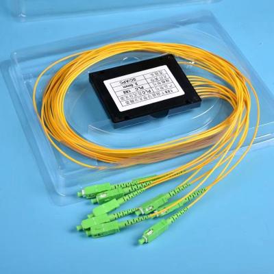 중국 Single Mode Fiber Optic PLC Splitter 2mm/3mm SC/LC/FC connector 판매용