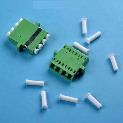 Cina CATV / FTTH Fiber Optic Adapter / QUAD LC Plug No Shutter , Fiber Optic Cable Connectors in vendita